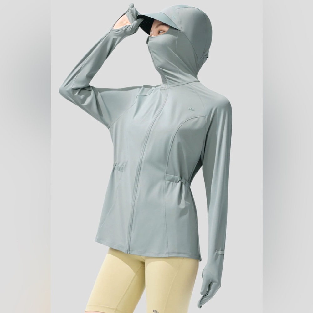 Women's Light Gray Hooded Jacket